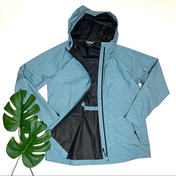 Rain Jacket India Teal Melange 